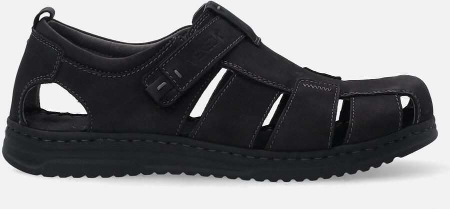 Venezia Heren Nubuck Sandalen Marineblauw