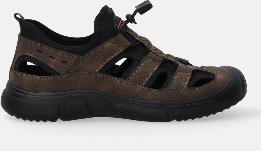 Venezia Heren Sport Sandalen Leer Bruin