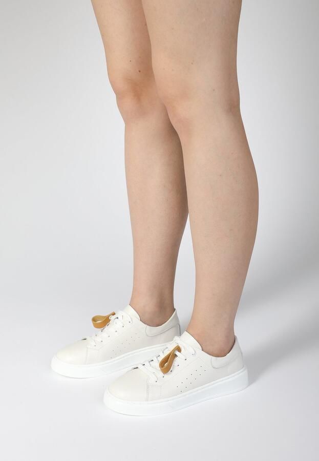 Venezia Lichte Leren Dames Sneakers