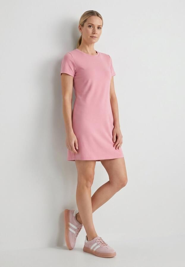 Venezia Roze suède sneakers Geperforeerd Platformzool