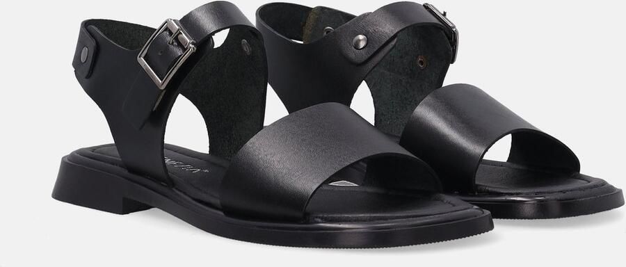 Venezia Zwarte Dames Sandalen Echt Leren Bovenwerk