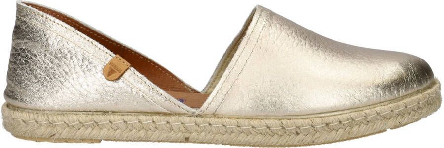VERBENAS Espadrilles CARMEN NUCLEO METAL slipper zomerschoen strandschoen in metallic look