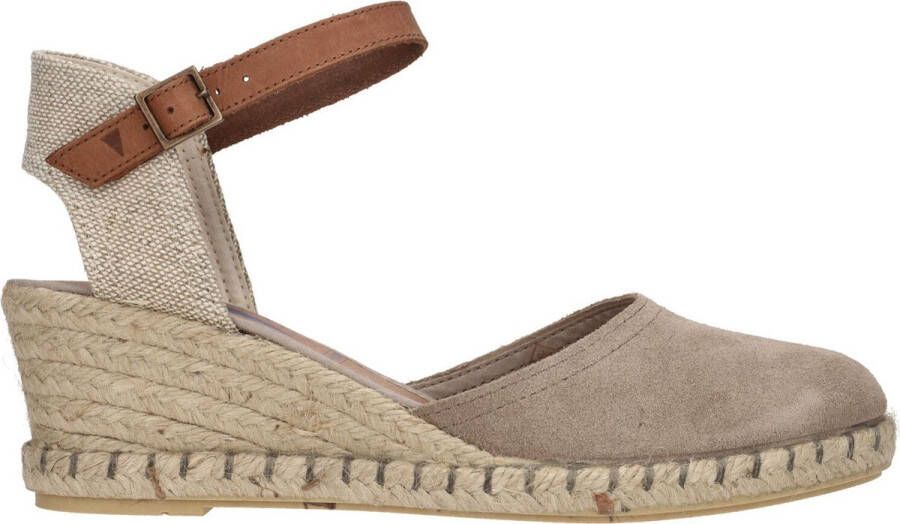 Verbenas na Sandalen Touwzool taupe