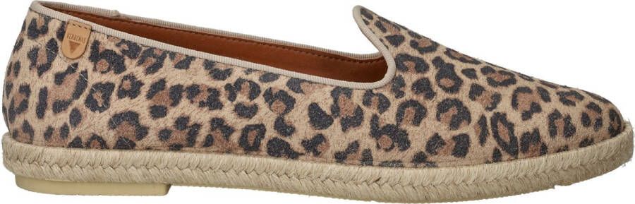 Verbenas Kasie Leopardo GRANDE instappers sportief beige