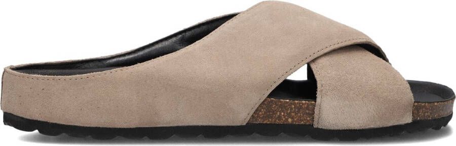 VERBENAS Slippers Heren Lex Maat: 44 Materiaal: Suède Kleur: Beige