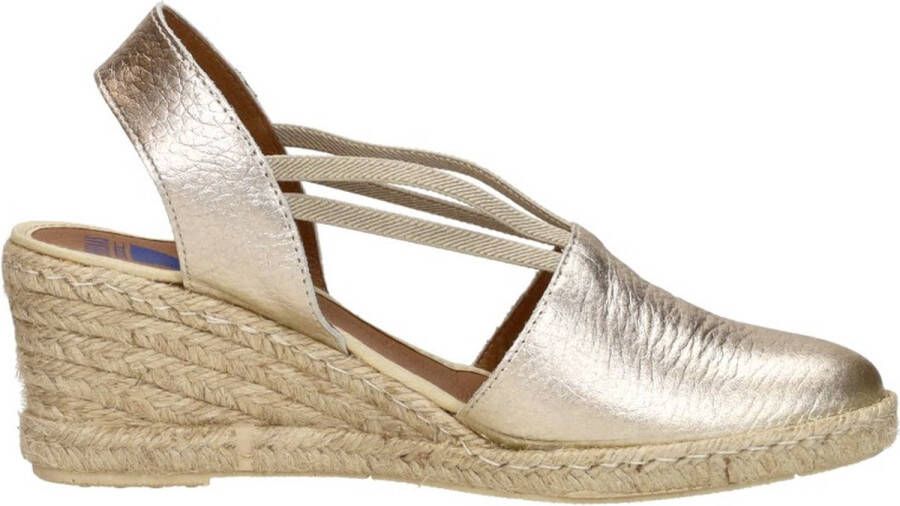 Verbenas Maika Sandalen Touwzool Goudkleur
