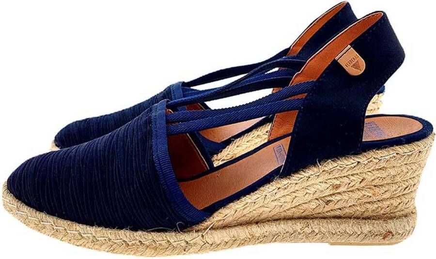 Verbenas Maika wedge espadrilles blauw 40