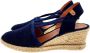 Verbenas Maika wedge espadrilles blauw 40 - Thumbnail 4