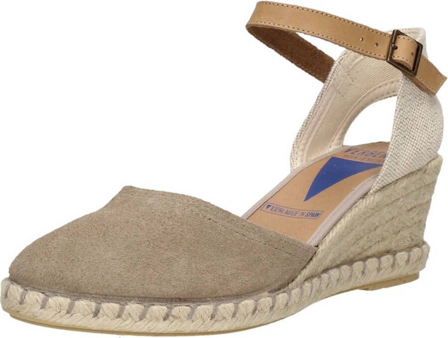 Verbenas na Sandalen Touwzool taupe