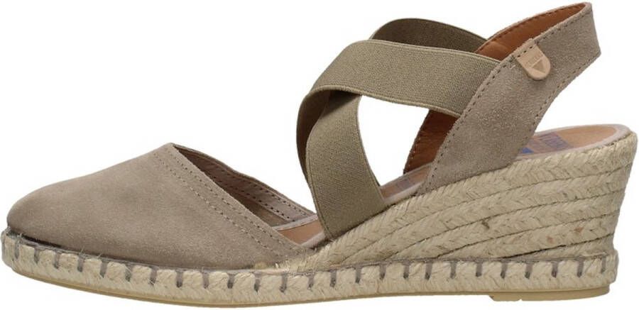 Verbenas Mila Serraje suède espadrilles taupe - Foto 2