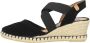 Verbenas Mila Serraje suède espadrilles zwart - Thumbnail 2