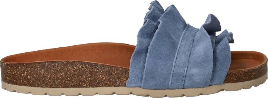 Verbenas Rocio Serraje Slippers Dames Blauw