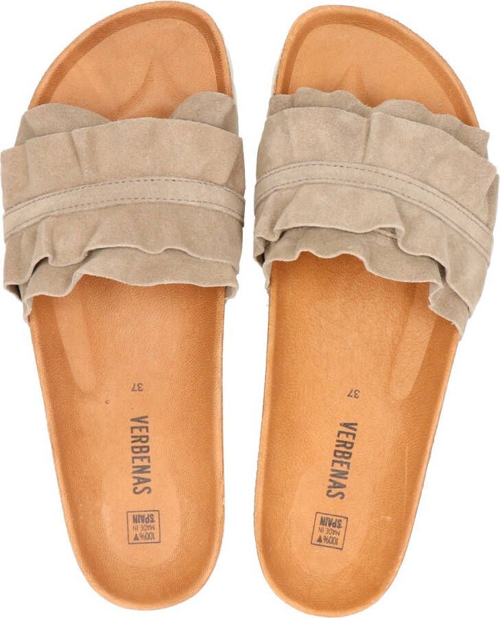 Verbenas Rocio Slippers Dames Taupe