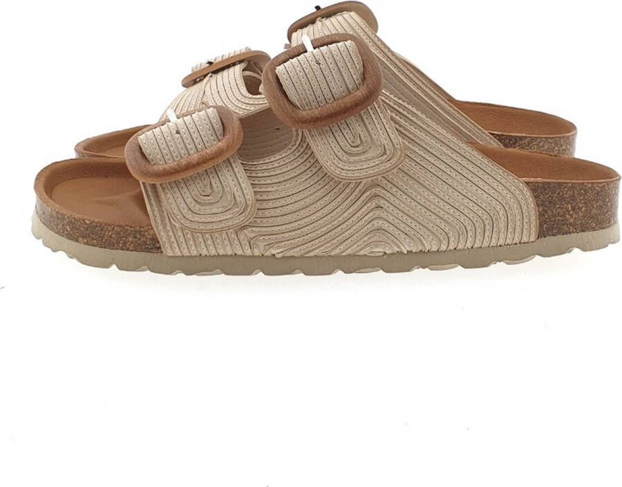 VERBENAS Slippers Dames Ruth Leatherlook Beige - Foto 4