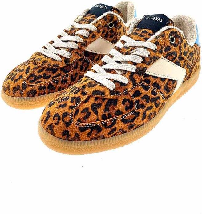 Verbenas Sora Leo sneaker bruin combi