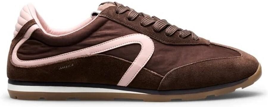 Verbenas Jamaica donkerbruin dames sneakers