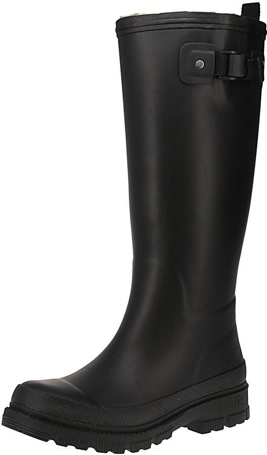 Verbenas Lili Fur Smooth rubberlaars zwart 40