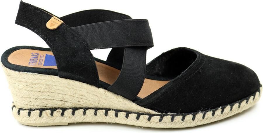 Verbenas Mila Serraje suède espadrilles zwart - Foto 10