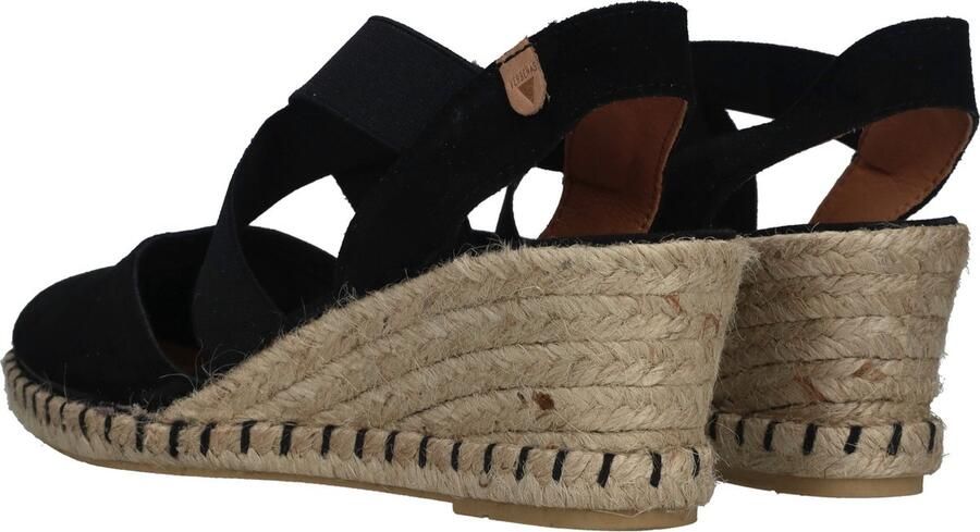 Verbenas Mila Serraje suède espadrilles zwart - Foto 5
