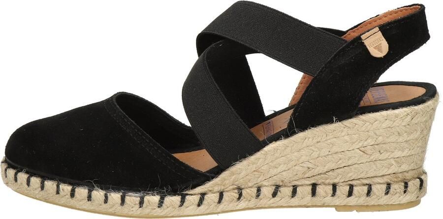 Verbenas Mila Serraje suède espadrilles zwart - Foto 11