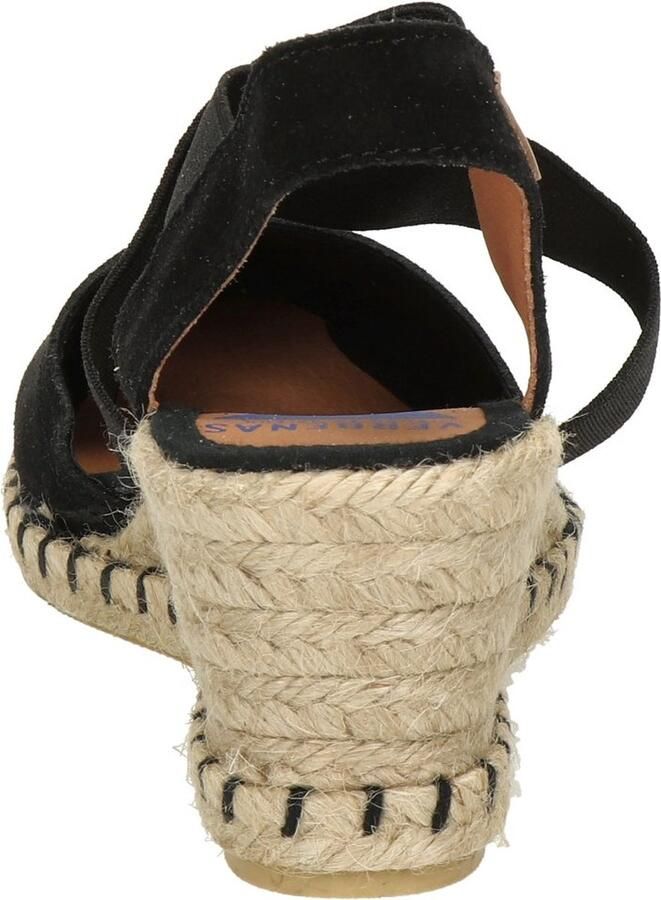 Verbenas Mila Serraje suède espadrilles zwart - Foto 7
