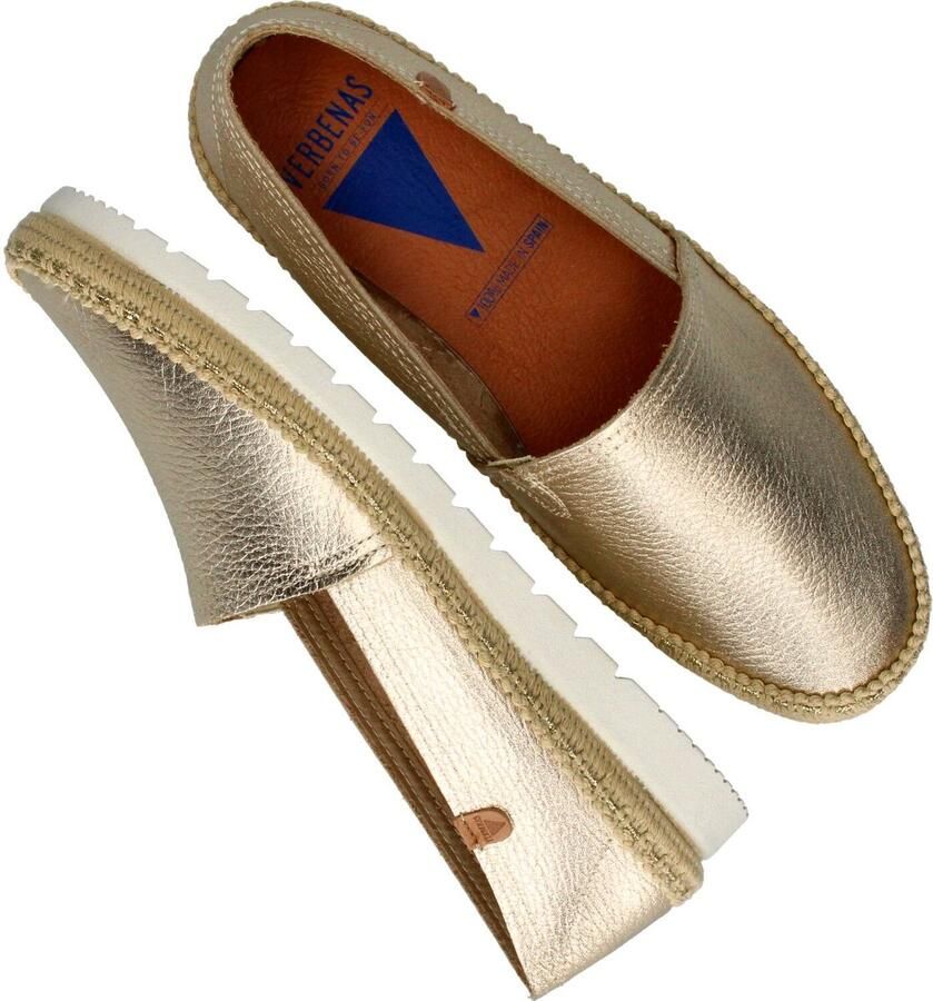 VERBENAS Espadrilles Dames Noa Leer Goud - Foto 7