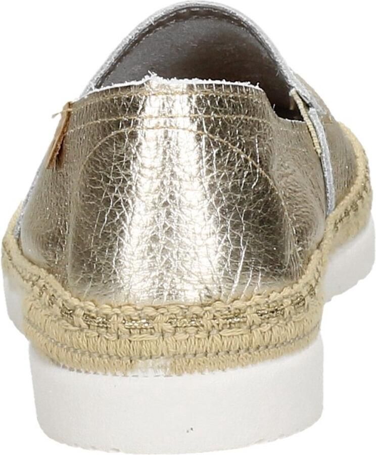 VERBENAS Espadrilles Dames Noa Leer Goud - Foto 8
