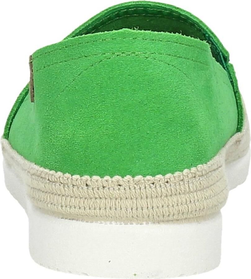 Verbenas Noa Serraje suède espadrilles groen