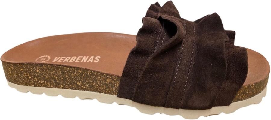 Verbenas Rocio Marron Slippers Bruin Suede Dames
