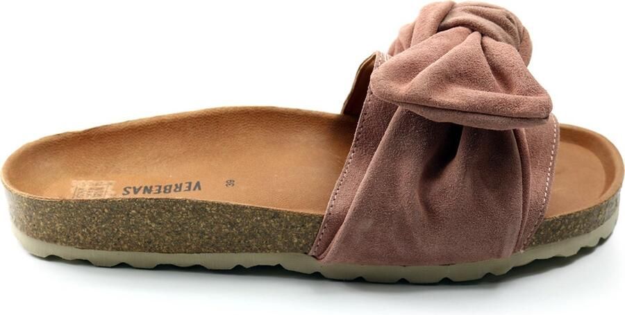 Verbenas Slippers van suède model 'Roxy'