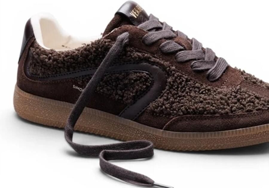 Verbenas Simona bruin wol dames sneakers