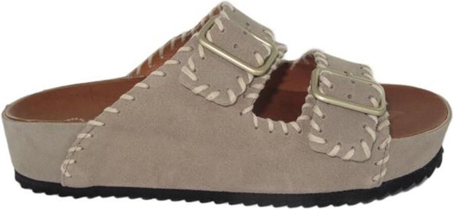 Verbenas slippers kleur beige