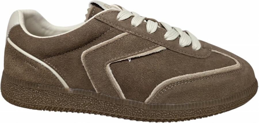 Verbenas Sound Brume Taupe Ecru Sneakers Beige Suede Dames Beige