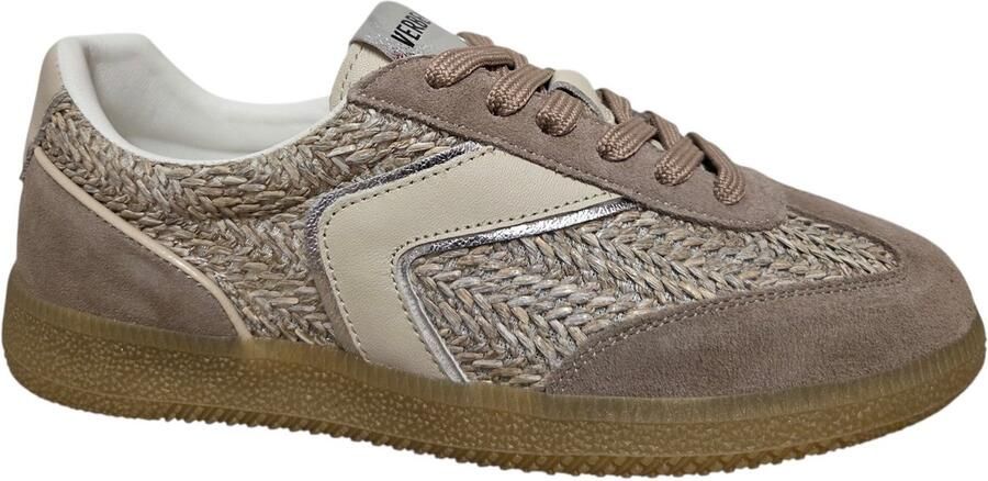 Verbenas Sound Tropic Piedra Cuero Sneakers Beige Suede Dames Beige