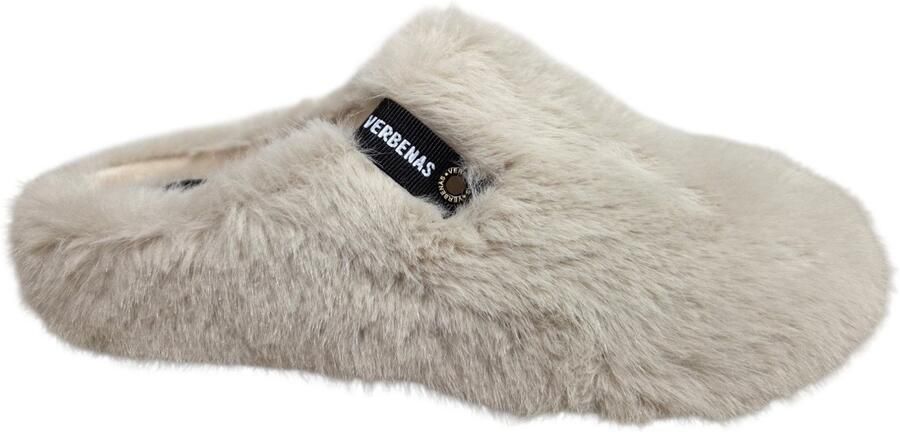 Verbenas York Budapest Beige Pantoffels Open Sloffen Gebroken Wit Synthetisch Dames Gebroken Wit