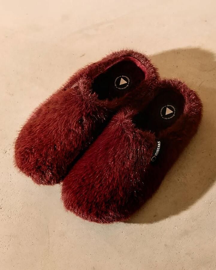 Verbenas York Budapest Pantoffel bordeaux