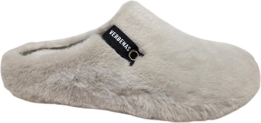 Verbenas York Groseto Beige Pantoffel Open Sloffen Synthetisch Gebroken Wit Dames Gebroken Wit