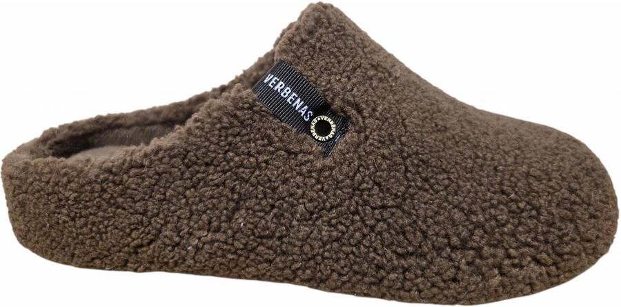 Verbenas York Nairobi Marron Pantoffels Open Sloffen Bruin Textiel Dames Bruin