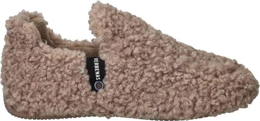 VERBENAS Huisschoenen 'Yuk Curly' taupe