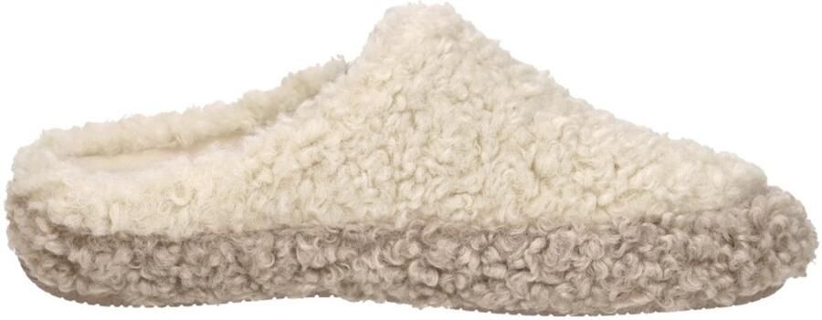 Verbenas Yuma Curly Pantoffels Open Beige