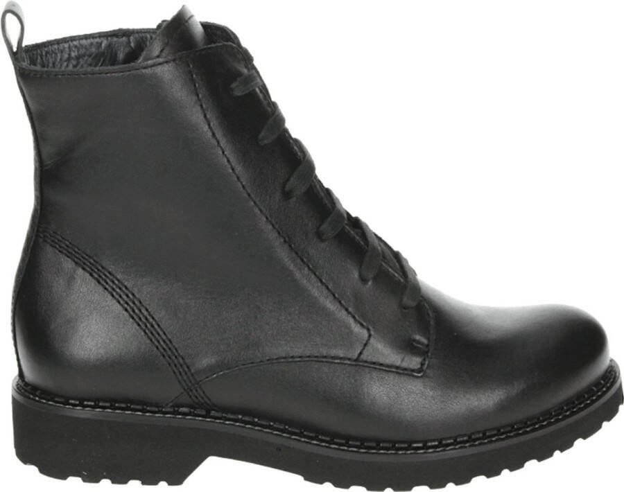 Verhulst 6437 Volwassenen VeterlaarzenHoge sneakersDames veterschoenenHalf-hoge schoenen Zwart