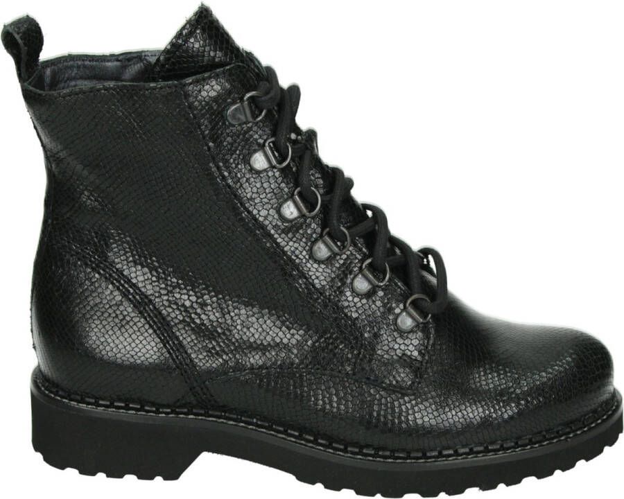 Verhulst 6437A~K~~~~~~~~~~~~~~~~~~~~~~~ Hoge sneakers Veterlaarzen Dames veterschoenen Dames sneakersHalf-hoge schoenen Zwart