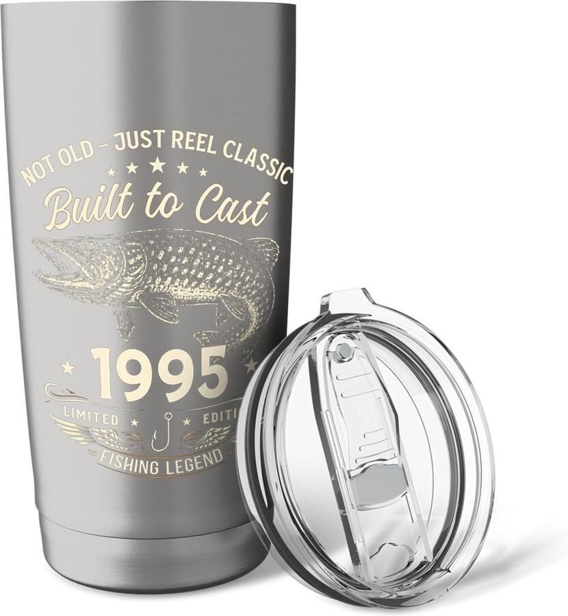 Verjaardagsgeschenk voor Anglers 1995 Limited Edition Thermosbeker