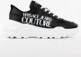 Versace Zwarte Katoenen Sneakers met Dikke Zool - Thumbnail 1