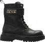 Versace Jeans Couture boots with recognizable logo plaque in an elegant golden tone Zwart Dames - Thumbnail 1