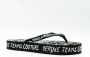 Versace Jeans Couture Stijlvolle Flip Flops voor Vrouwen Black Dames - Thumbnail 1