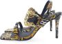 Versace Jeans Couture Multicolor Barok Print Hoge Hak Sandalen Multicolor Dames - Thumbnail 1