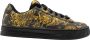 Versace Jeans Couture Gedrukte leren sneakers met gouden detail Black Dames - Thumbnail 1