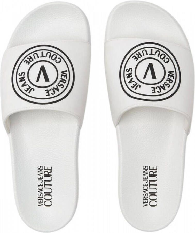 Versace Jeans Couture Fondo Slide Dis. 41 Heren Slippers Wit