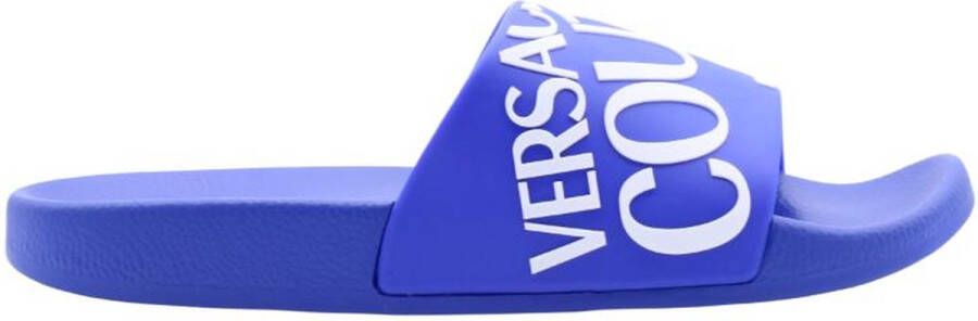 Versace Jeans Couture Fondo Slide Dis. SQ1 Heren Slippers Blauw